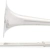 Jean Paul TB-400 Trombón Tenor Recto Intermedio con Estuche y Boquilla 12C, Instrumento Musical de Latón - Plata