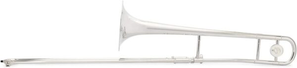 Jean Paul TB-400 Trombón Tenor Recto Intermedio con Estuche y Boquilla 12C, Instrumento Musical de Latón - Plata