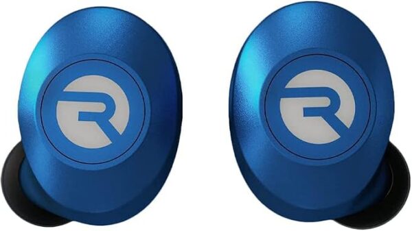 Auriculares inalámbricos Raycon E25 con Bluetooth y micrófono para uso diario, auriculares Bluetooth intrauditivos con sonido estéreo, 24 horas de reproducción, realmente inalámbricos, azul mate