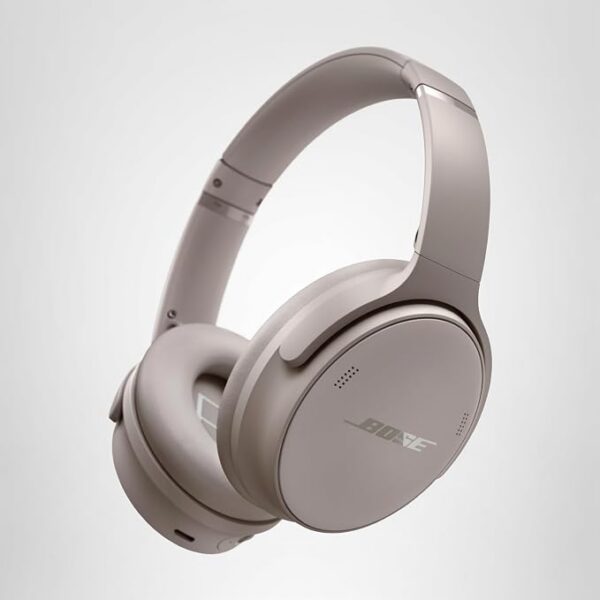 Bose QuietComfort Auriculares - Auriculares inalámbricos Bluetooth, cancelación activa de ruido supraaurales y micrófono, carga USB-C, graves profundos, hasta 24 horas de tiempo de reproducción, negro