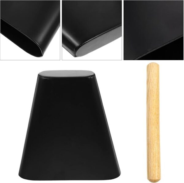 EXCEART cencerro  de 6 pulgadas de metal con mazo de madera