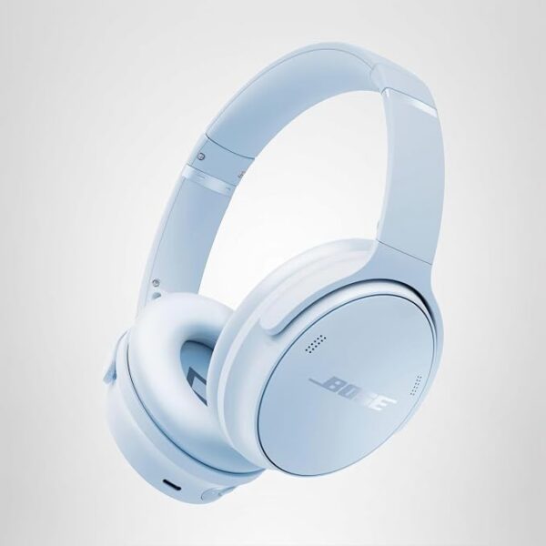 Bose QuietComfort Auriculares - Auriculares inalámbricos Bluetooth, cancelación activa de ruido supraaurales y micrófono, carga USB-C, graves profundos, hasta 24 horas de tiempo de reproducción, negro
