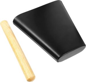 EXCEART cencerro  de 6 pulgadas de metal con mazo de madera