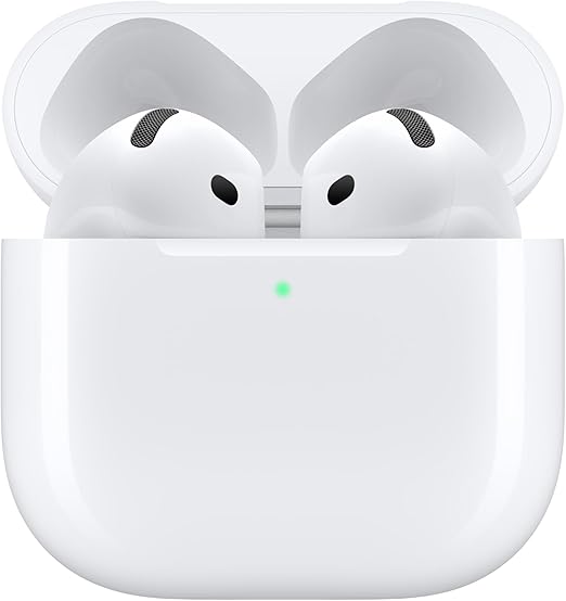 51ppBwqC4xL._AC_SX522_ Apple AirPods 4 auriculares inalámbricos, auriculares Bluetooth, audio espacial personalizado, resistente al sudor y al agua, estuche de carga USB-C, chip H2, hasta 30 horas de duración de batería