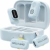 Micrófono inalámbrico Hollyland Lark A1 para iPhone 17/16/15 y Android, 48kHz/24-bit, cancelación inteligente de ruido de 3 niveles, micrófono mini magnético para YouTube, Podcast, Vlogging (Negro