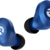 Auriculares inalámbricos Raycon E25 con Bluetooth y micrófono para uso diario, auriculares Bluetooth intrauditivos con sonido estéreo, 24 horas de reproducción, realmente inalámbricos, azul mate