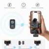 Micrófono inalámbrico Hollyland Lark A1 para iPhone 17/16/15 y Android, 48kHz/24-bit, cancelación inteligente de ruido de 3 niveles, micrófono mini magnético para YouTube, Podcast, Vlogging (Negro