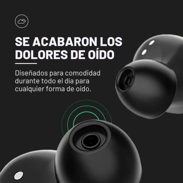 Auriculares inalámbricos Raycon E25 con Bluetooth y micrófono para uso diario, auriculares Bluetooth intrauditivos con sonido estéreo, 24 horas de reproducción, realmente inalámbricos, azul mate