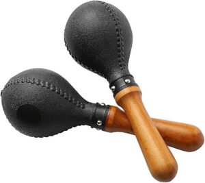 Maracas de percusión  con carcasas de plástico ABS y mangos de madera