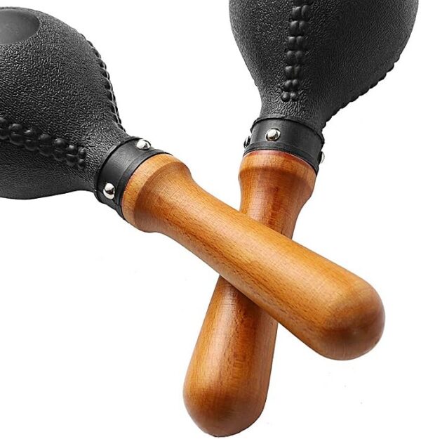 Maracas de percusión  con carcasas de plástico ABS y mangos de madera