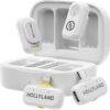 Micrófono inalámbrico Hollyland Lark A1 para iPhone 17/16/15 y Android, 48kHz/24-bit, cancelación inteligente de ruido de 3 niveles, micrófono mini magnético para YouTube, Podcast, Vlogging (Negro