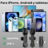 714uv72CpcL._AC_SL1500_ Wireless Mini Microphone for iPhone PC, USB Type C Lavalier Lapel Mic