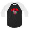 unisex-34-sleeve-raglan-shirt-black-white-front-6a9e4a6fb27ce.jpg Camiseta 3/4 Congo Bongo