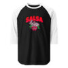 unisex-34-sleeve-raglan-shirt-black-white-front-6a9e4a6fb366d.jpg Camiseta 3/4 Congo Bongo