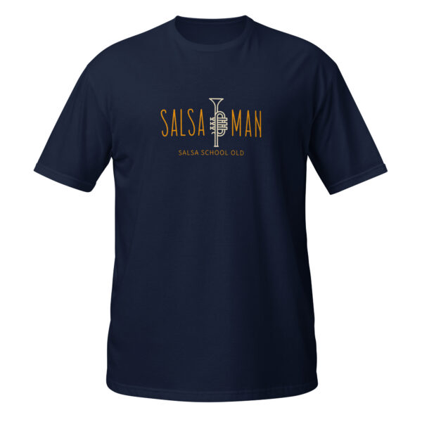 unisex-basic-softstyle-t-shirt-navy-front-6a9e4c4b76a3d.jpg Camiseta Salsa Man